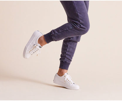 Jump Kick Duo Leather White