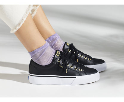 Jump Kick Duo Leather Black