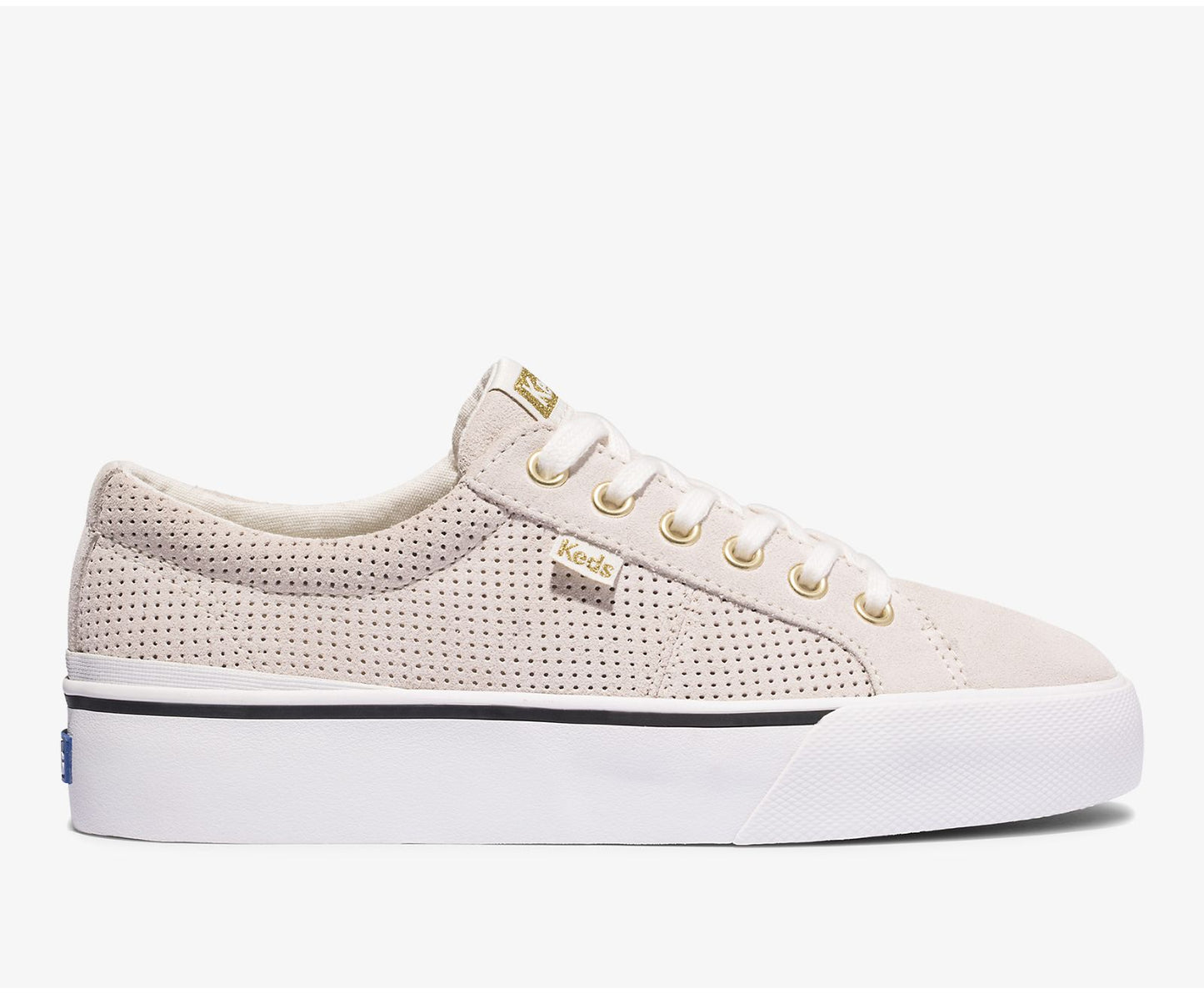 Jump Kick Duo Suede Snow White