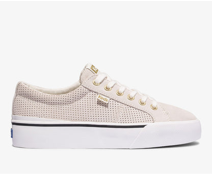 Jump Kick Duo Suede Snow White