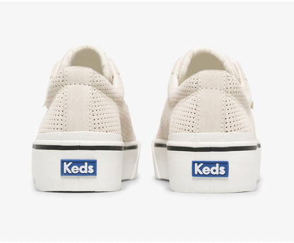 Jump Kick Duo Suede Snow White