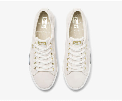 Jump Kick Duo Suede Snow White