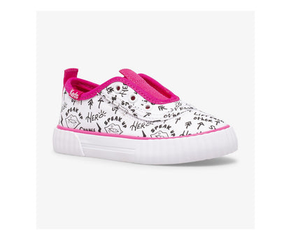 Big Kid's Topkick Washable Slip On Jr White/Pink