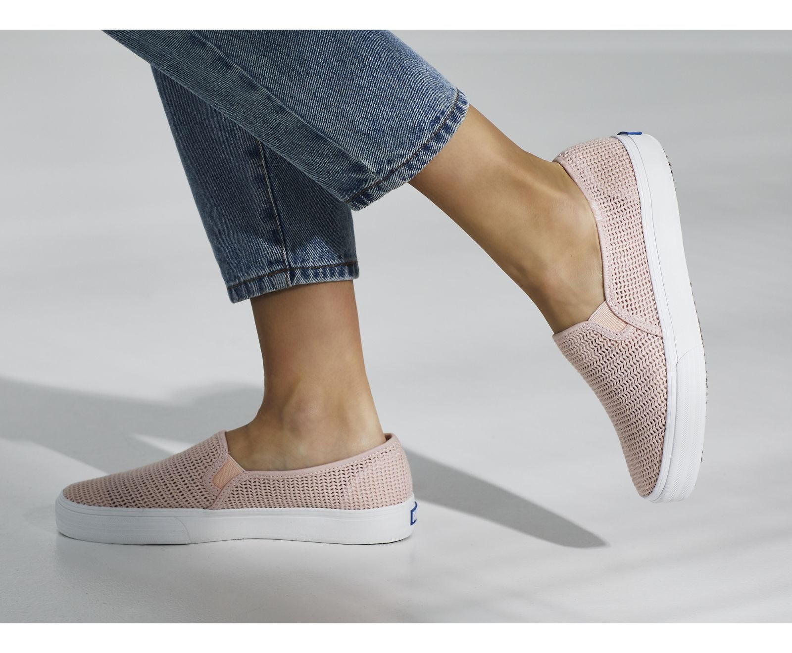 Double Decker Open Mesh Pink
