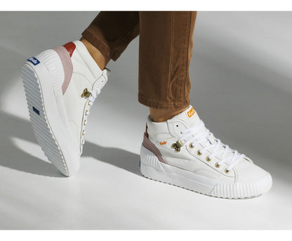 Demi Mid TRX Leather White