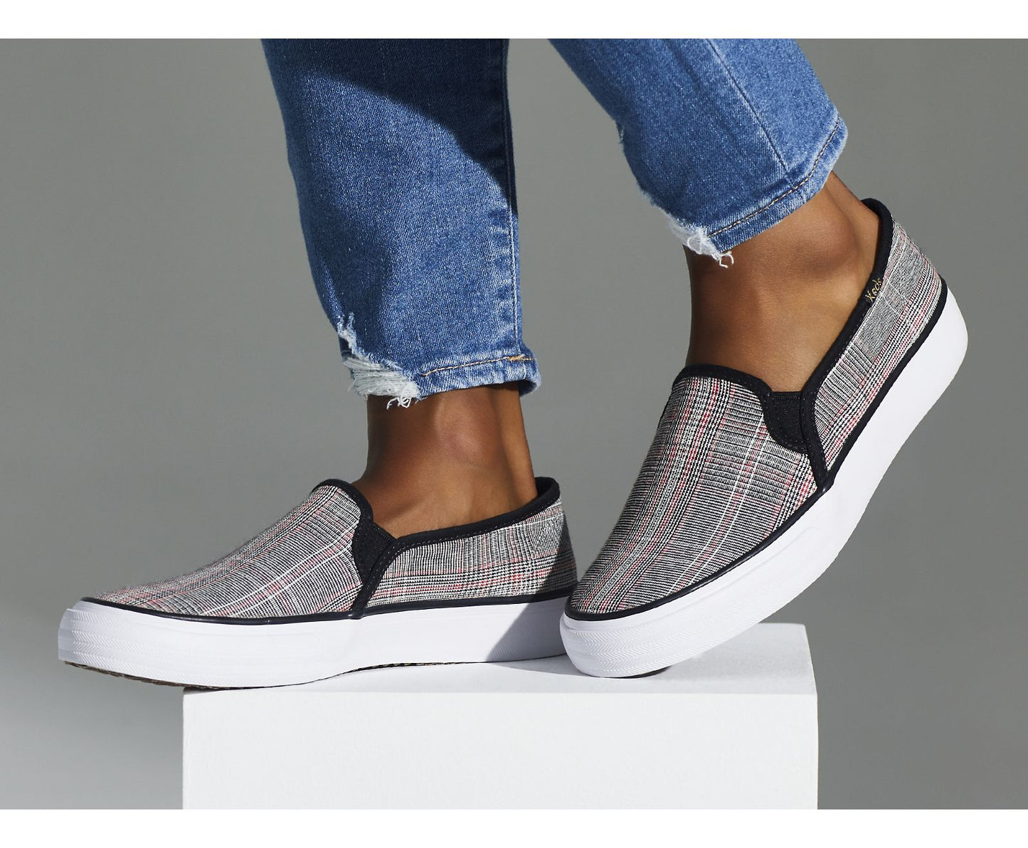 Double Decker Plaid Black Multi