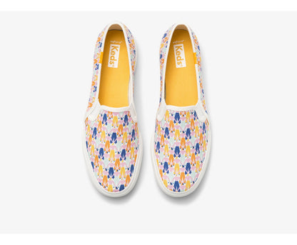 Double Decker Rainbow Women White Multi