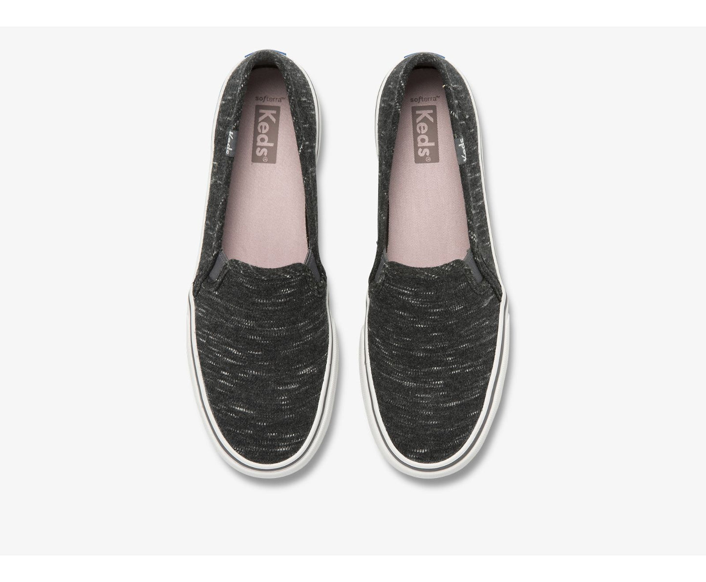 Double Decker Speckle Jersey Charcoal