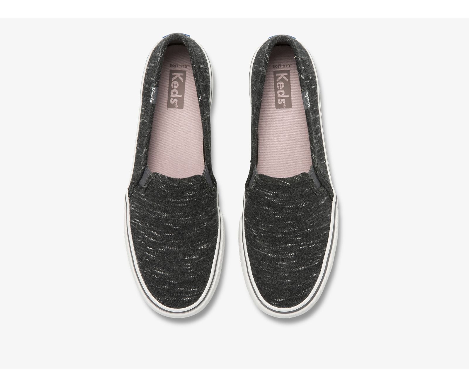 Double Decker Speckle Jersey Charcoal