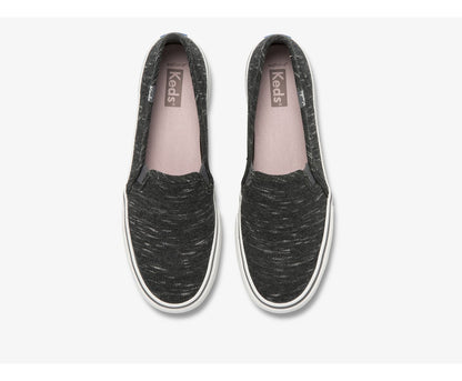 Double Decker Speckle Jersey Charcoal
