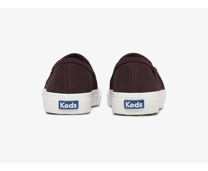 Double Decker Suede Burgundy