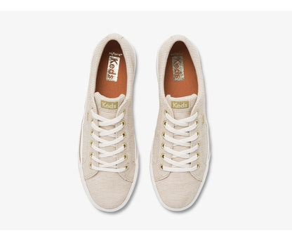Jump Kick Duo Ikat Stripe Taupe