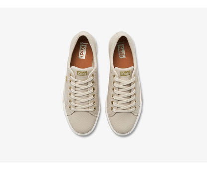 Jump Kick Duo Vegan Soft Buck + Croc Emboss Latte