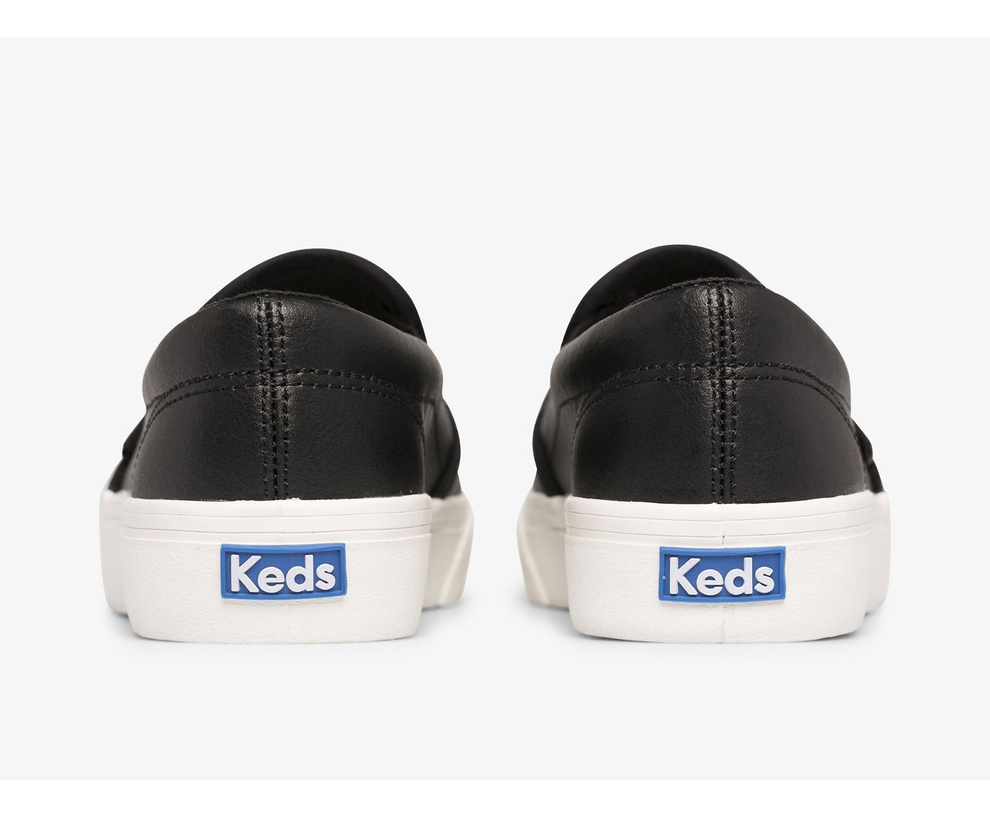 Jump Kick Slip Leather Black