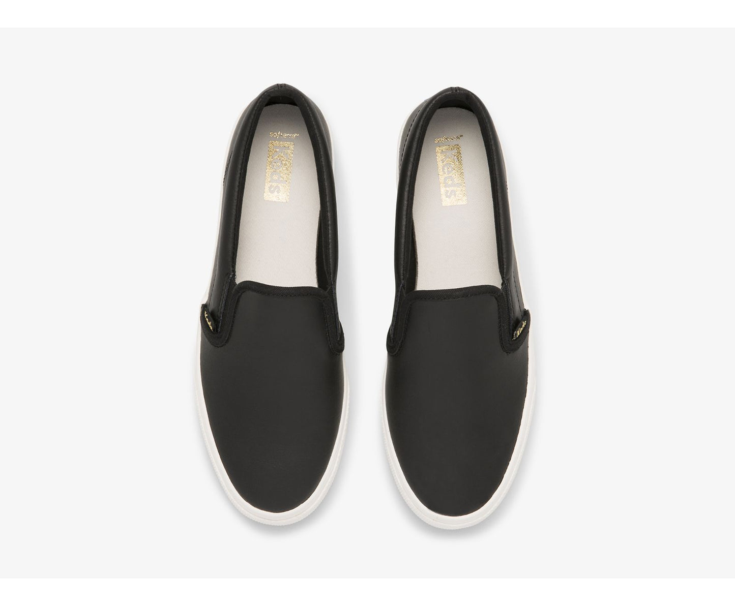 Jump Kick Slip Leather Black