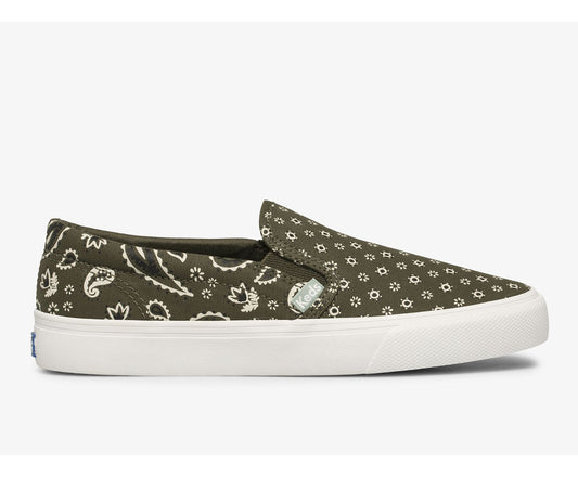 Jump Kick Slip Feat. Organic Cotton Paisley Olive