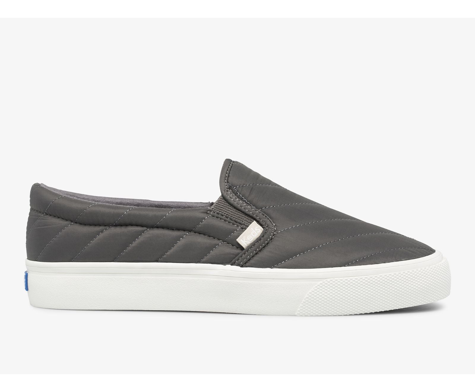Jump Kick Slip On Water Resistant Quilted Puffer Gray