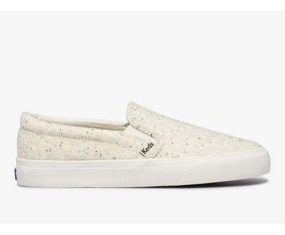 Jump Kick Slip Speckle Knit Cream
