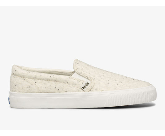 Jump Kick Slip Speckle Knit Cream
