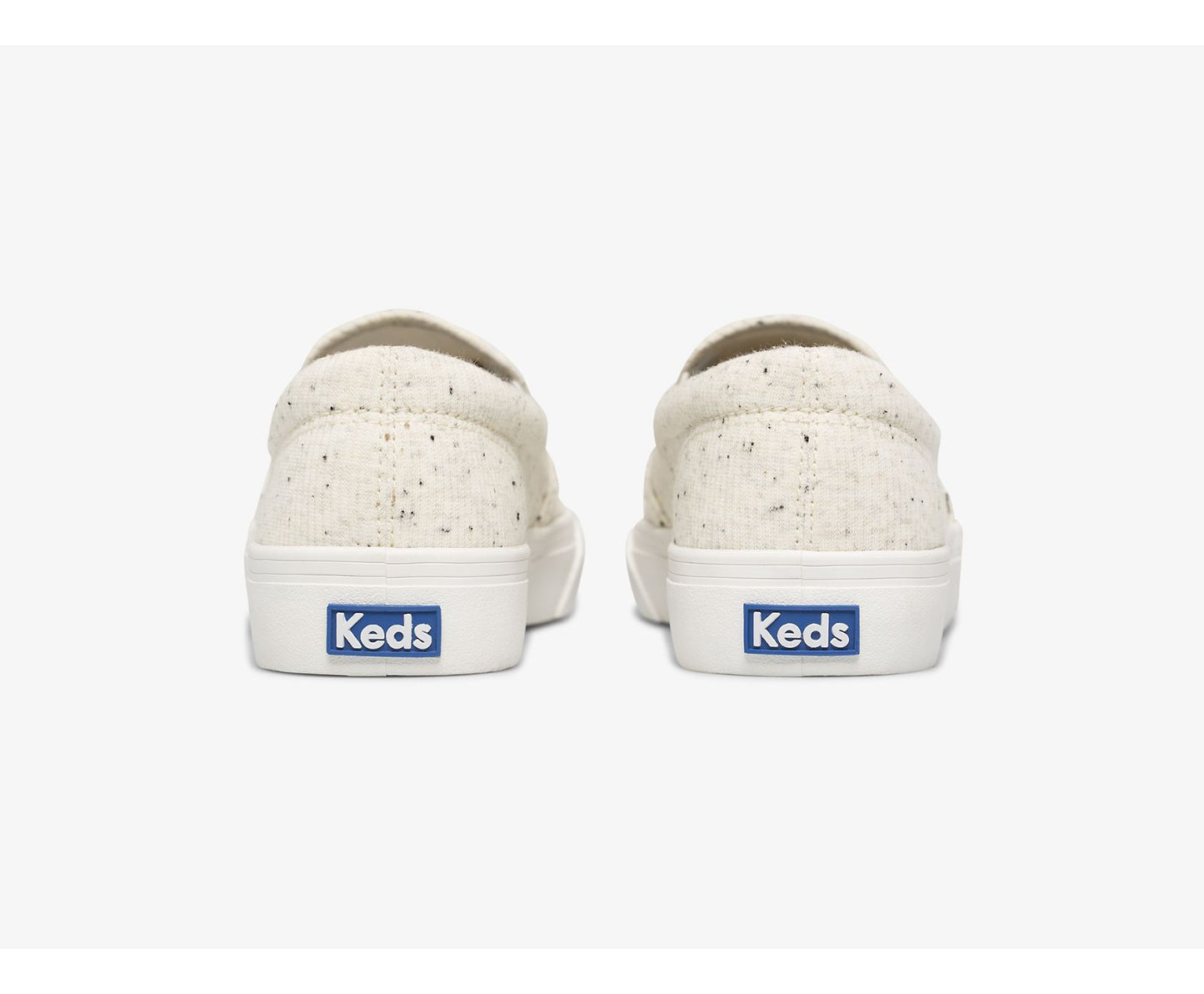 Jump Kick Slip Speckle Knit Cream