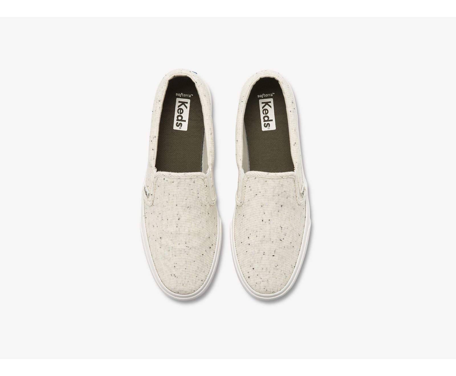 Jump Kick Slip Speckle Knit Cream