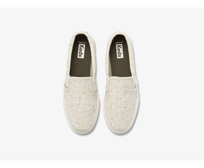 Jump Kick Slip Speckle Knit Cream