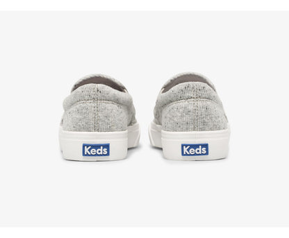 Jump Kick Slip Speckle Knit Grey