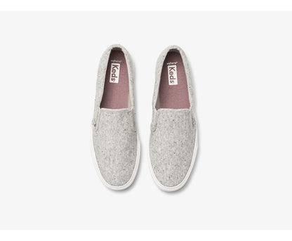 Jump Kick Slip Speckle Knit Grey