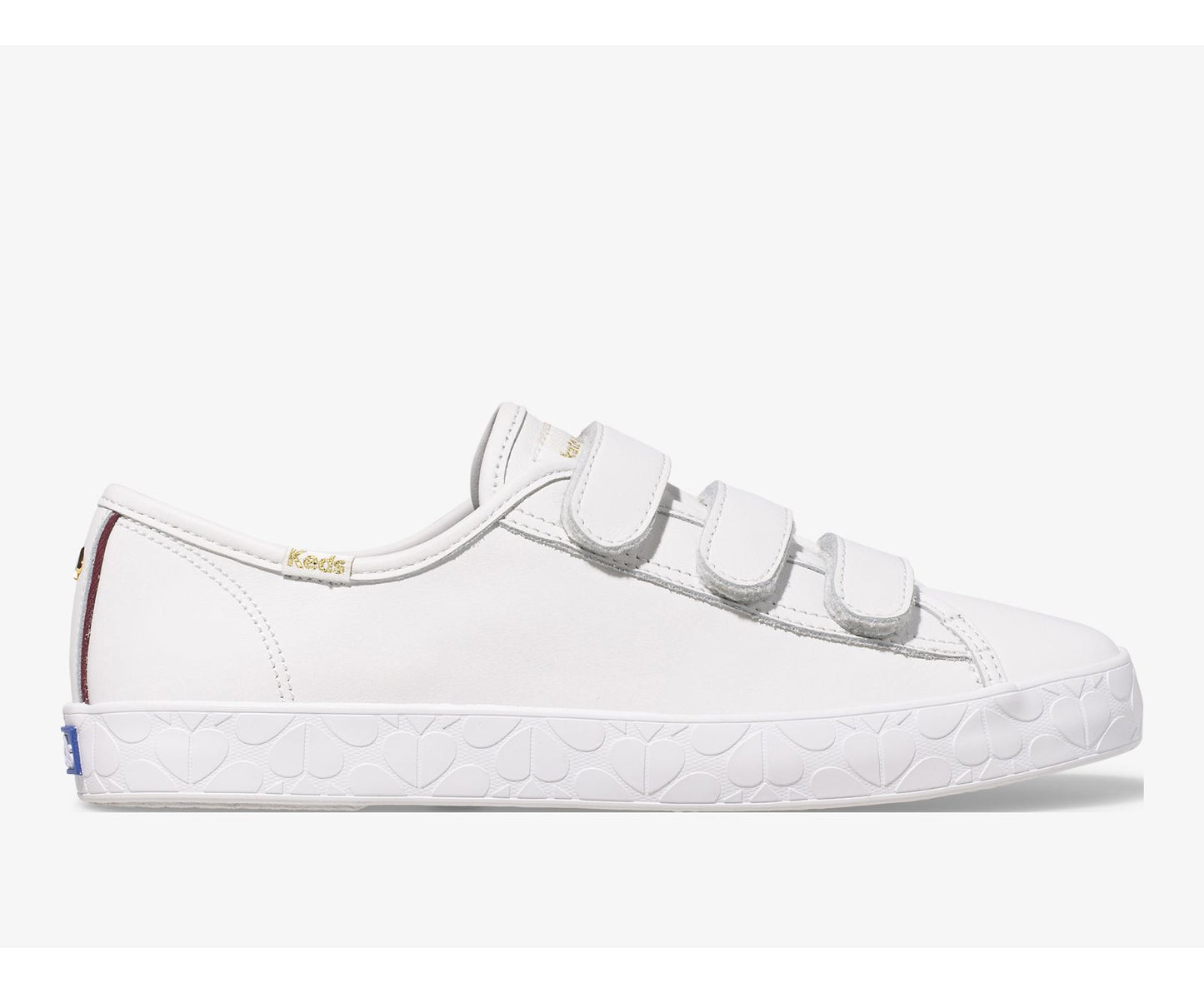 x kate spade new york Tiebreak Leather Logo Foxing White