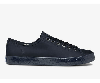 x kate spade new york Kickstart Logo Foxing Satin Blue