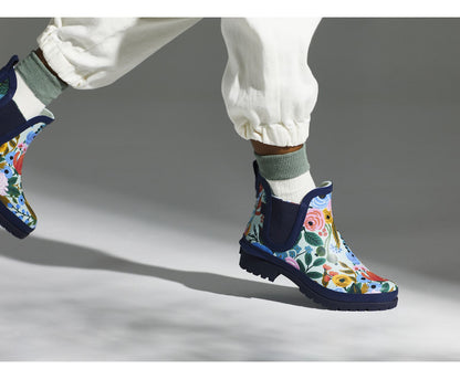 x Rifle Paper Co. Rowan Rain Boot Garden Party Navy Multi