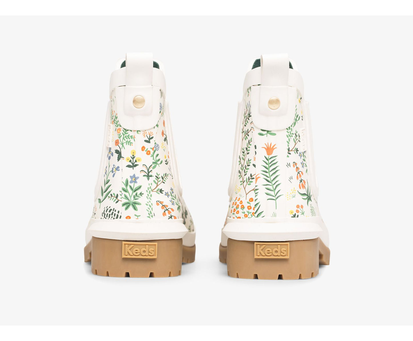 x Rifle Paper Co. Rowan Rain Boot Menagerie White Green