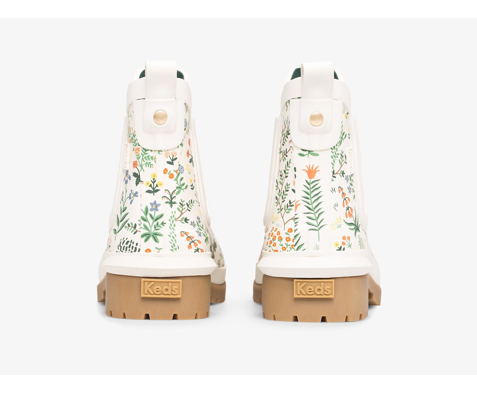 x Rifle Paper Co. Rowan Rain Boot Menagerie White Green