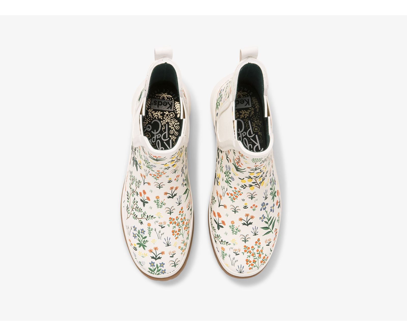 x Rifle Paper Co. Rowan Rain Boot Menagerie White Green