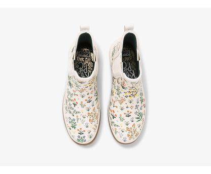 x Rifle Paper Co. Rowan Rain Boot Menagerie White Green
