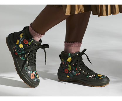 x Rifle Paper Co. Scout Boot Water-Resistant Botanical Canvas Thinsulate™ Olive