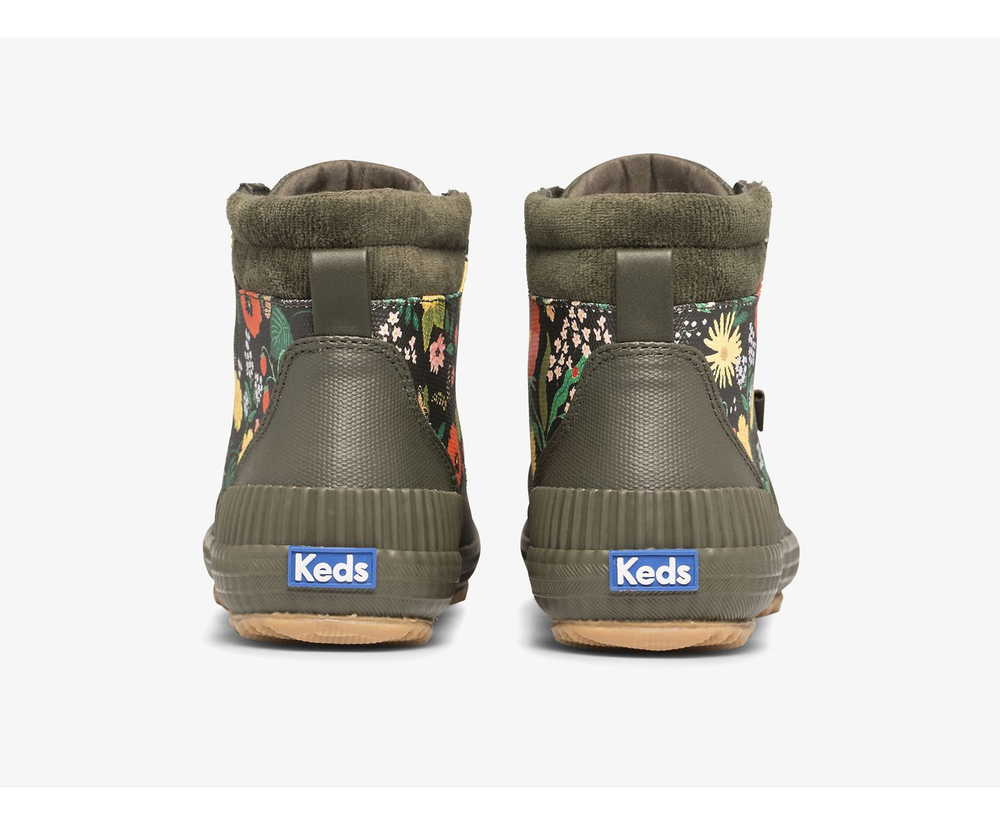 x Rifle Paper Co. Scout Boot Water-Resistant Botanical Canvas Thinsulate™ Olive