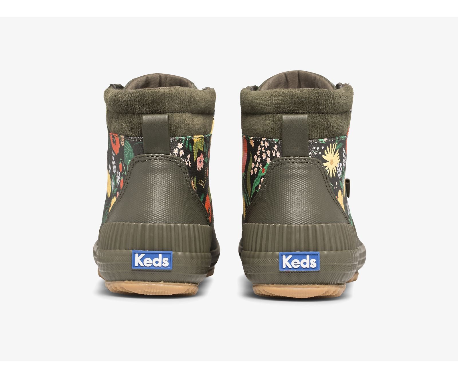 x Rifle Paper Co. Scout Boot Water-Resistant Botanical Canvas Thinsulate™ Olive