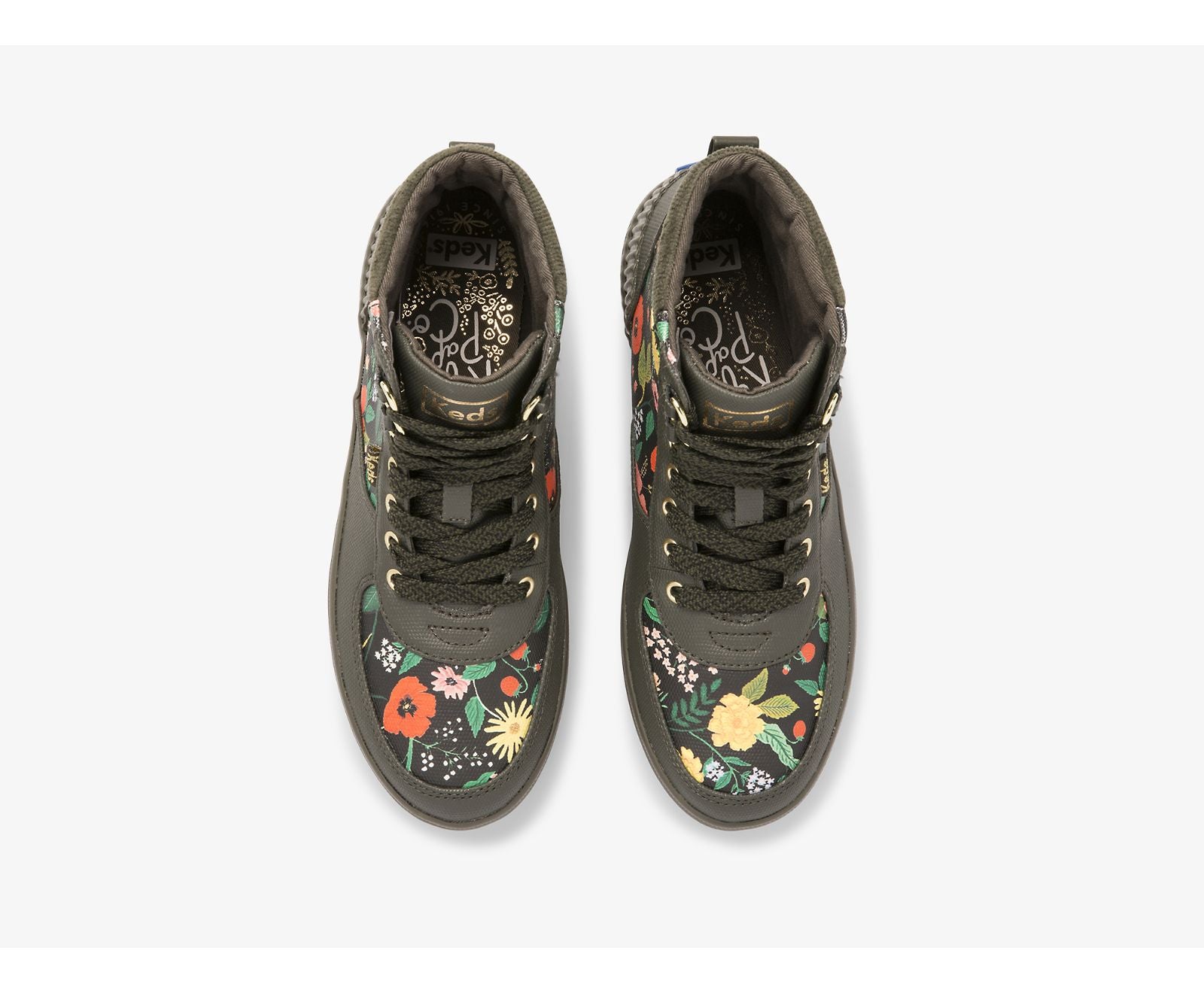 x Rifle Paper Co. Scout Boot Water-Resistant Botanical Canvas Thinsulate™ Olive