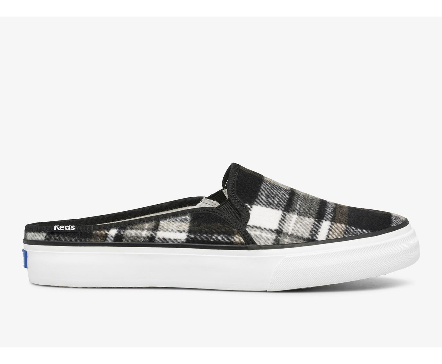 Double Decker Mule Plaid Gray