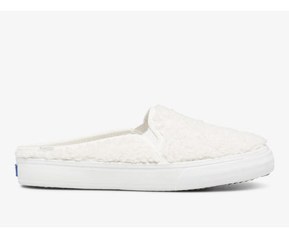 Double Decker Mule Faux Shearling Cream