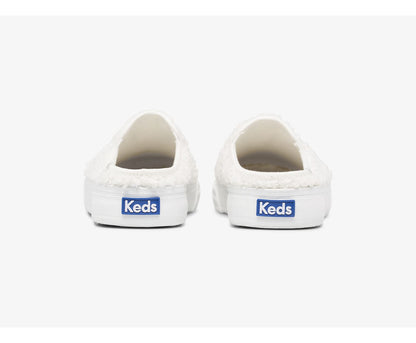Double Decker Mule Faux Shearling Cream