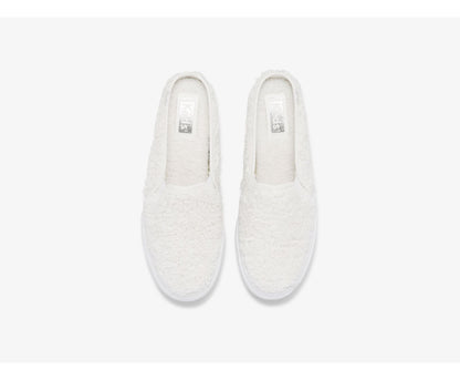 Double Decker Mule Faux Shearling Cream
