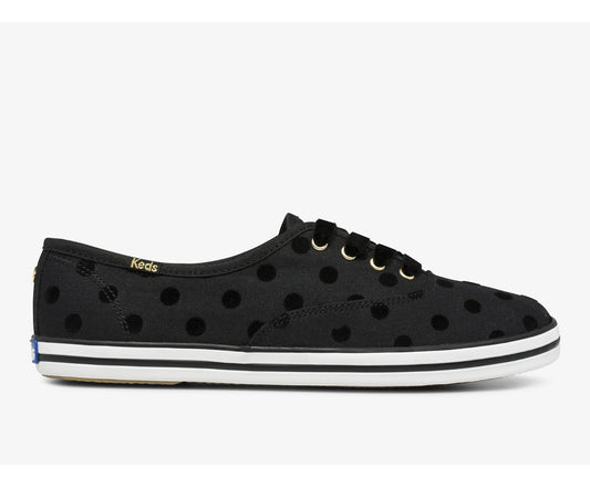 x kate spade new york Champion Flock Dot Black