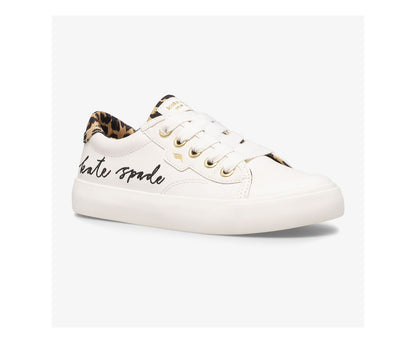 Big Kid's x kate spade new york Crew Kick '75 White/Leopard
