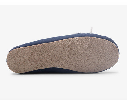Moccasin Slipper Navy Cat Multi