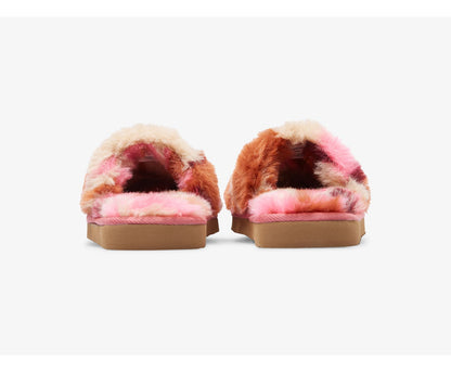 Fuzzy Slide Slipper Pink Camo