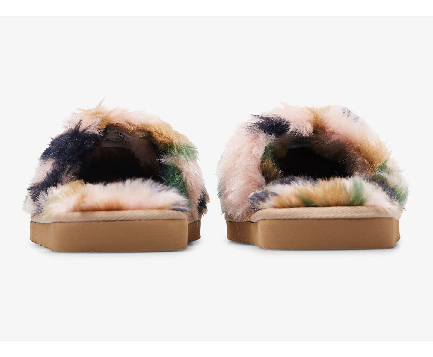 Fuzzy Slide Slipper Green Camo