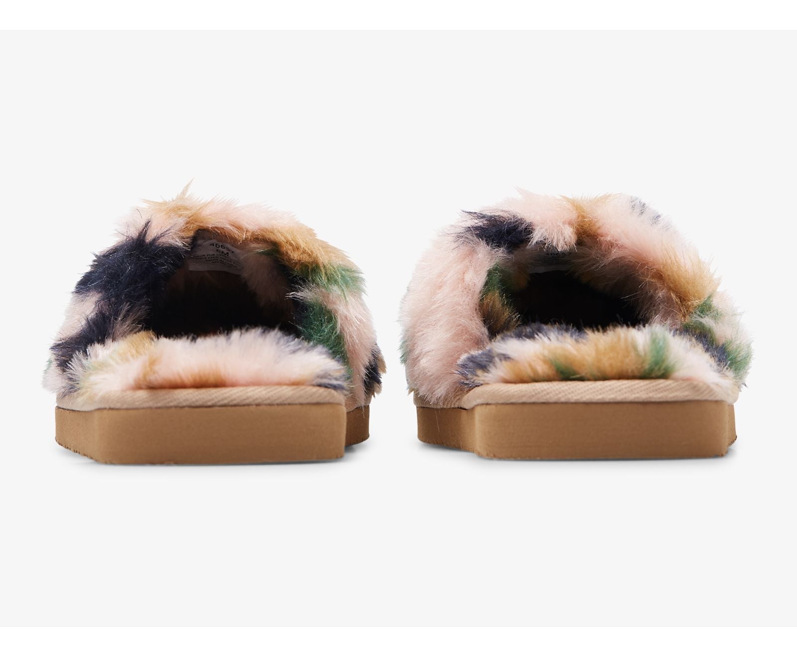 Fuzzy Slide Slipper Green Camo