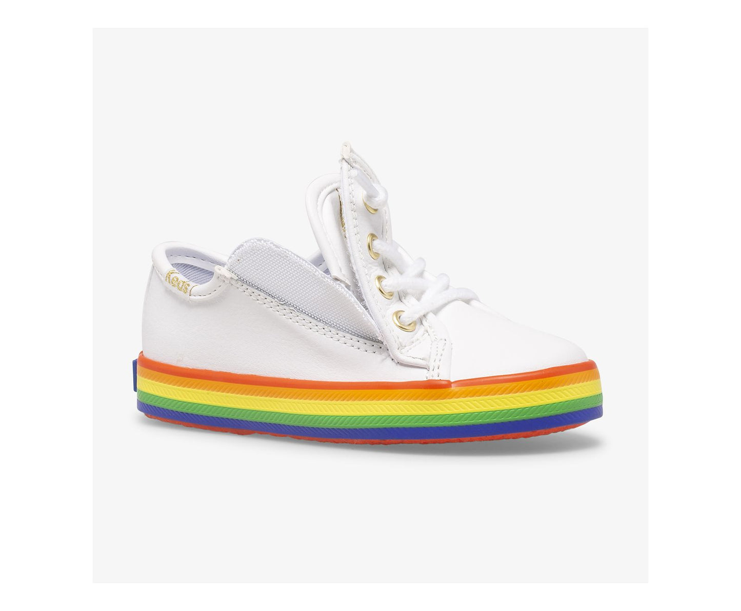 Little Kid's Kickstart Leather Jr Rainbow White/Rainbow